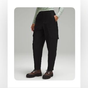 Lululemon Size 24, Black Light Utilitech Cargo Pocketd High-Rise Pant